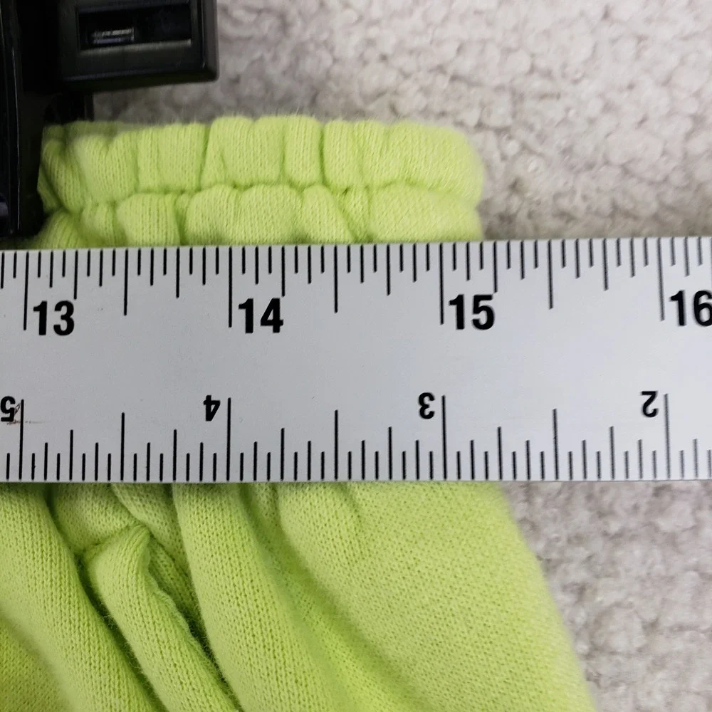 Nike Colorblock Sweat Shorts Mens M Blue Lime Green Streetwear Athleisure
